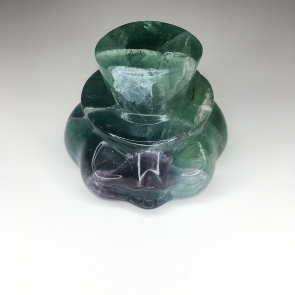 Halloween Fluorite Blue Green Pumpkin - Picture 7 of 7